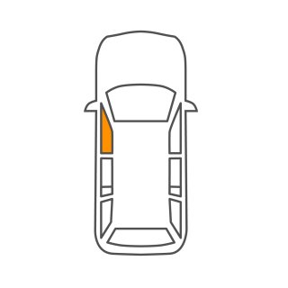 OPEL FRONTERA 2T / 4T LINKE VORDERE KURBELSCHEIBE, BJ 98- GRÜN