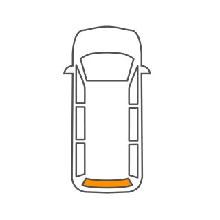 VW CADDY 2K Heckscheibe Scheibe für Heckklappe hinten GRÜN SOLAR 2015-2020